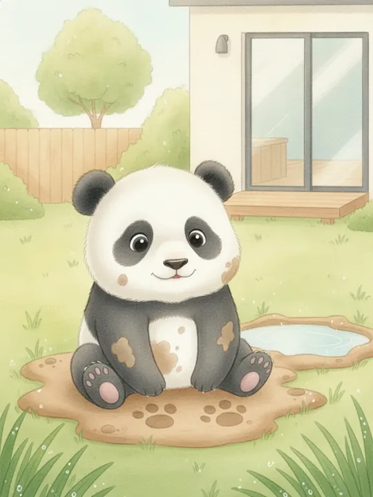 ぺたぺた、どろんこ の表紙の挿絵