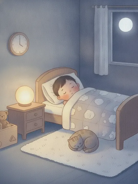 おやすみ、ひとつ ずつ の表紙の挿絵